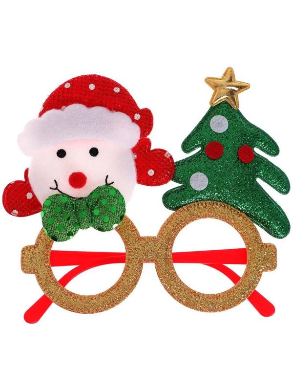 Карнавальные очки «Снеговик с ёлочкой»