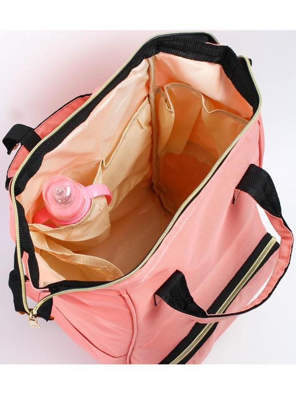 Сумка-рюкзак для хранения вещей малыша, цвет розовый