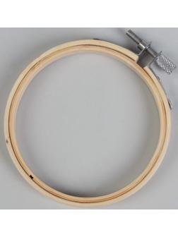 Пяльцы для вышивания, d = 8,3 см, цвет светлое дерево