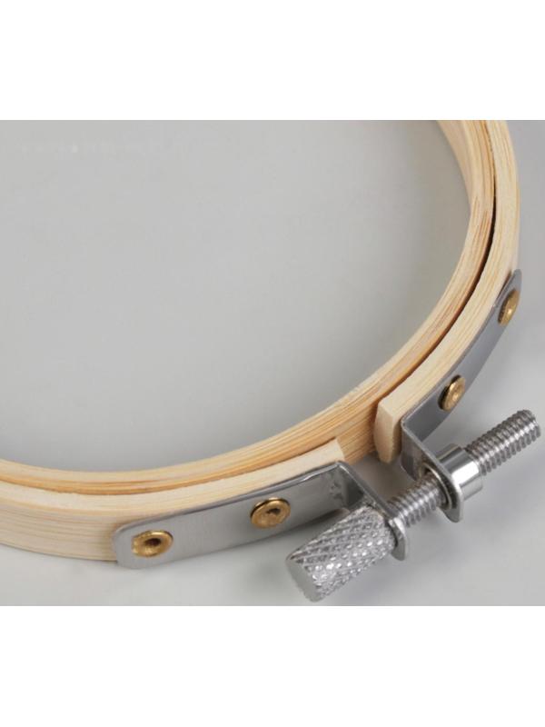 Пяльцы для вышивания, d = 8,3 см, цвет светлое дерево