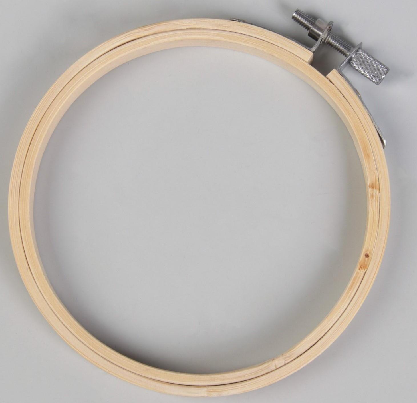 Пяльцы для вышивания, d = 10,3 см, цвет светлое дерево