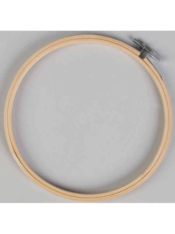 Пяльцы для вышивания, d = 15,3 см, цвет светлое дерево