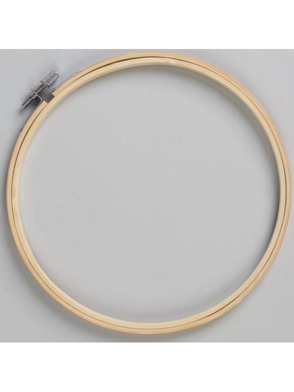 Пяльцы для вышивания, d = 18 см, цвет светлое дерево