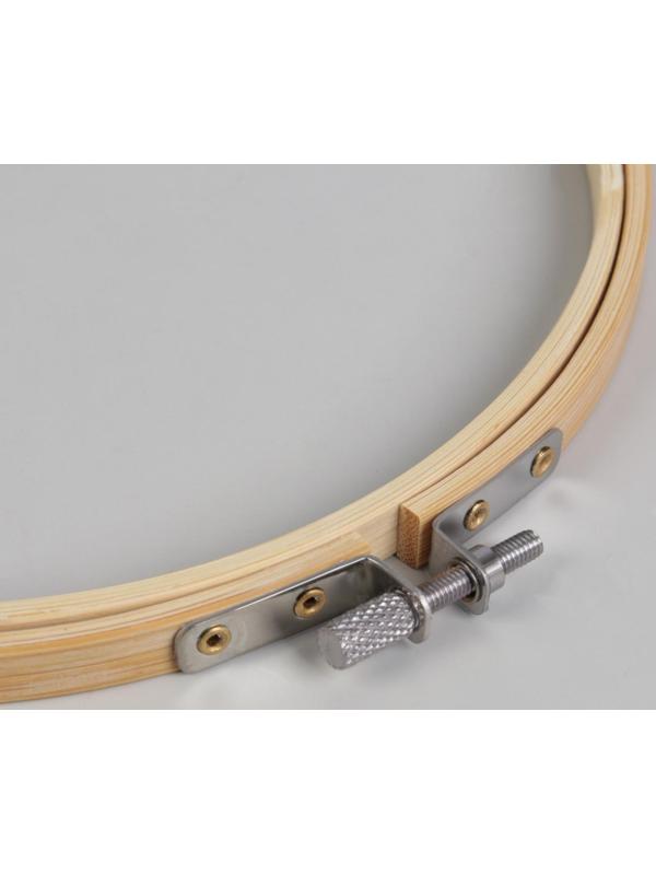 Пяльцы для вышивания, d = 18 см, цвет светлое дерево