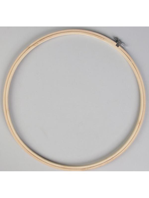 Пяльцы для вышивания, d = 30 см, цвет светлое дерево