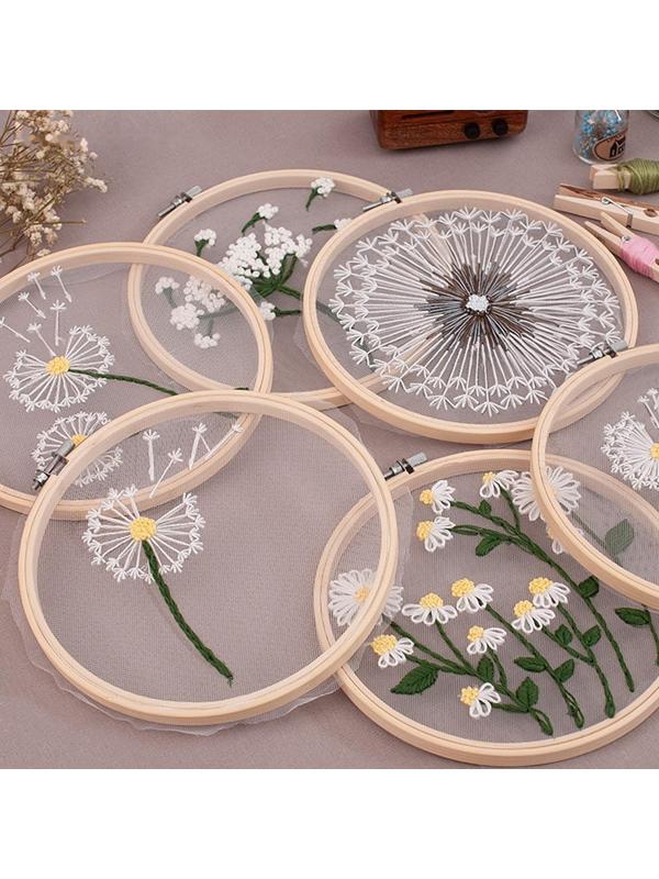 Пяльцы для вышивания, d = 30 см, цвет светлое дерево