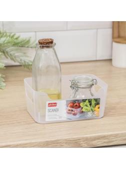 Корзина для хранения Scandi, 1,2 л, 17×12×7,5 см, цвет прозрачный