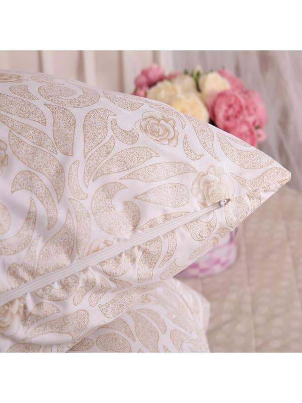 Наперник 50х70см на молнии Серебро