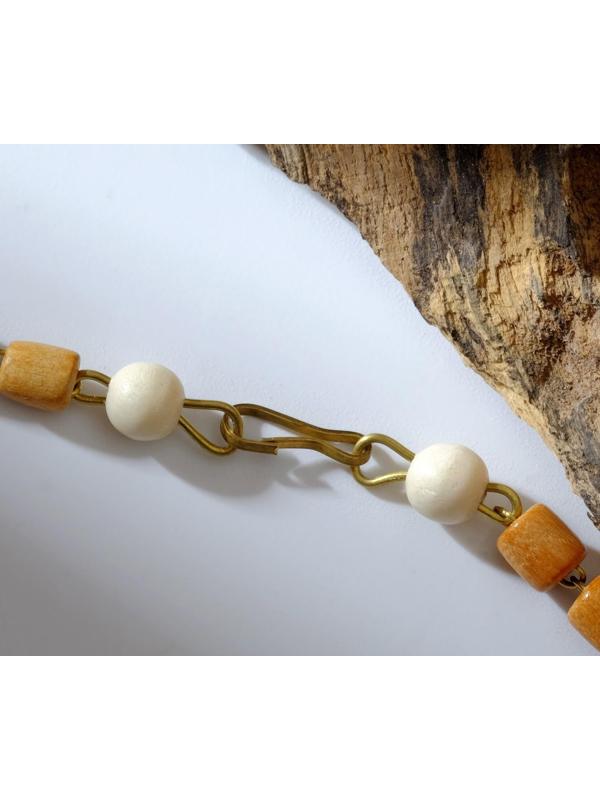 Колье ручная работа, деревянное 