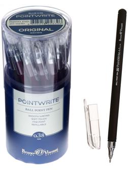 Ручка шариковая PointWrite. Original, узел 0.38 мм, синие чернила, матовый корпус Silk Touch, МИКС