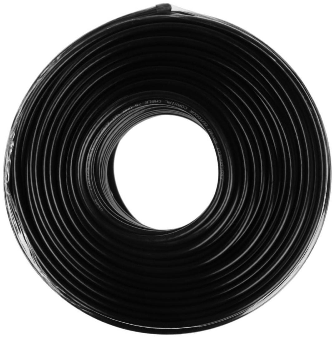 Кабель коаксиальный PROconnect RG-6U, бухта 100 м, 75 Ом, CCS/Al/Al, 48%, черный