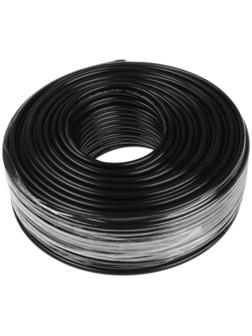 Кабель коаксиальный PROconnect RG-6U, бухта 100 м, 75 Ом, CCS/Al/Al, 48%, черный