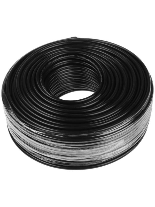 Кабель коаксиальный PROconnect RG-6U, бухта 100 м, 75 Ом, CCS/Al/Al, 48%, черный