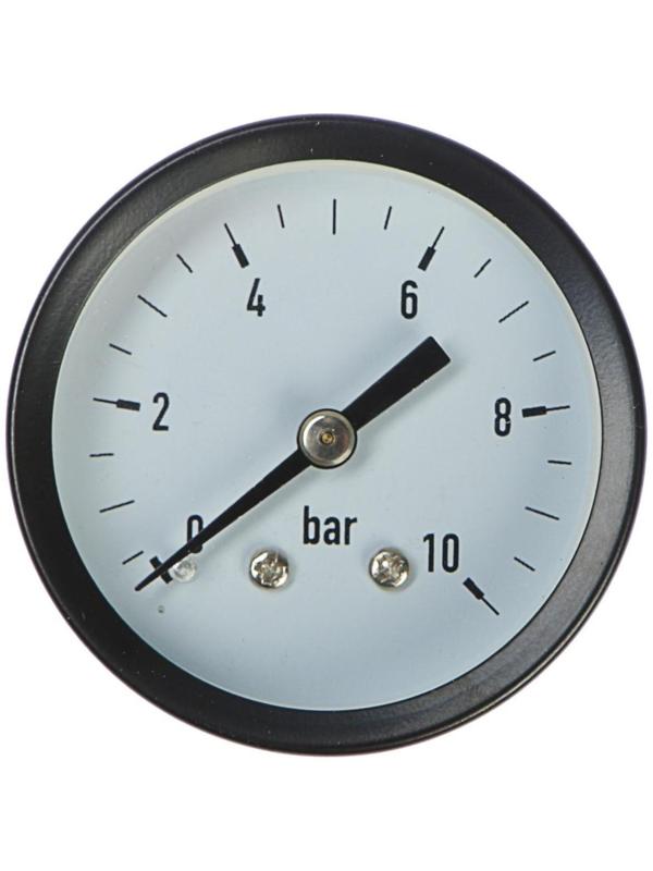 Манометр TAEN, аксиальный, 10 атм, d=50 мм, наружная резьба 1/4