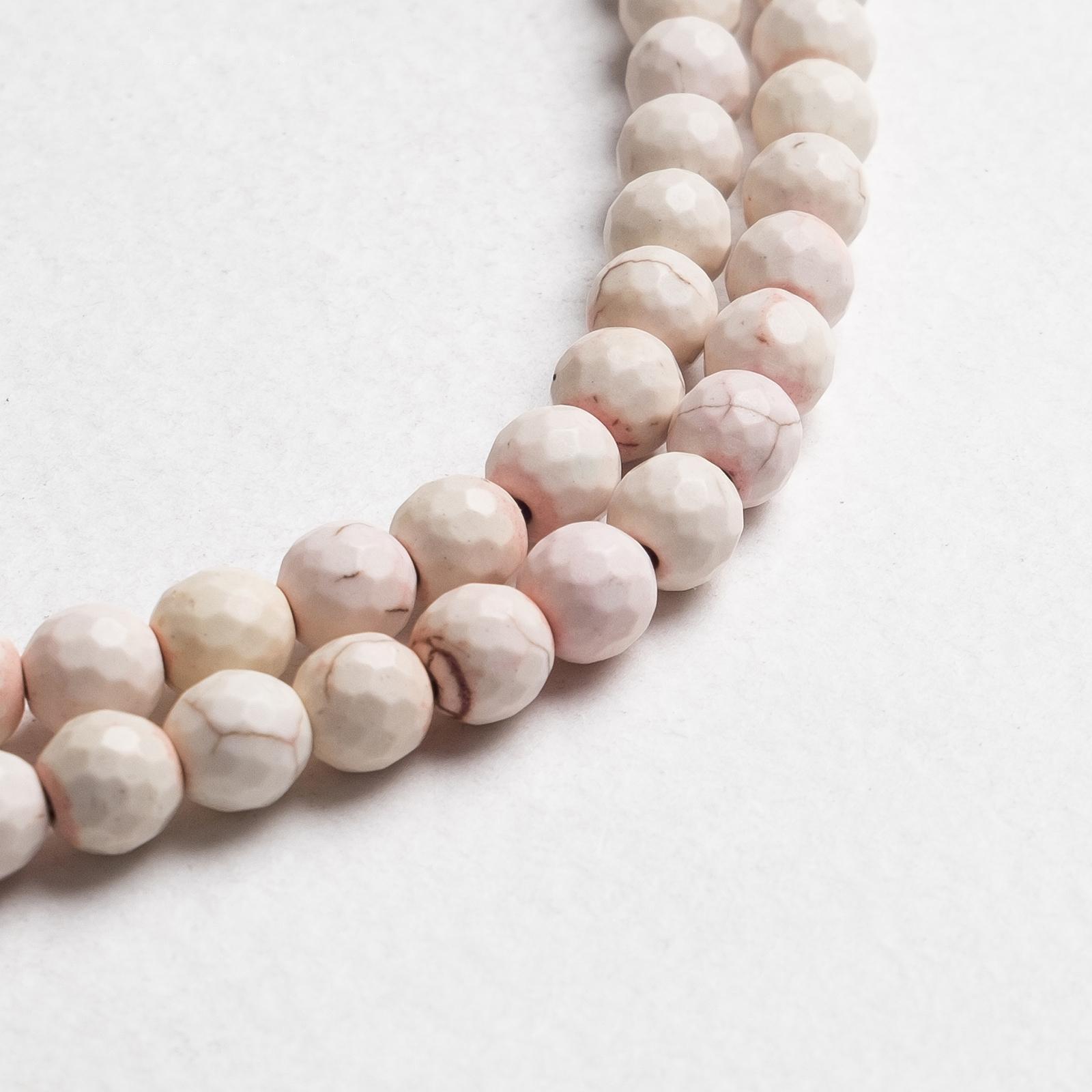 Бусины на нити шар №8 гранёный 