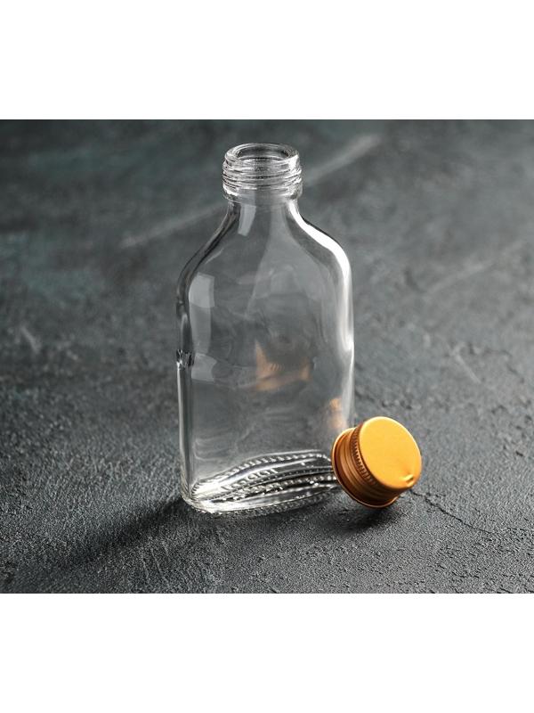 Бутылка стеклянная, 100 мл, 6,5×3×12,5 см
