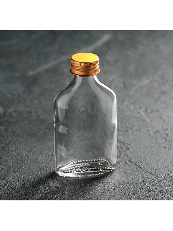 Бутылка стеклянная, 100 мл, 6,5×3×12,5 см