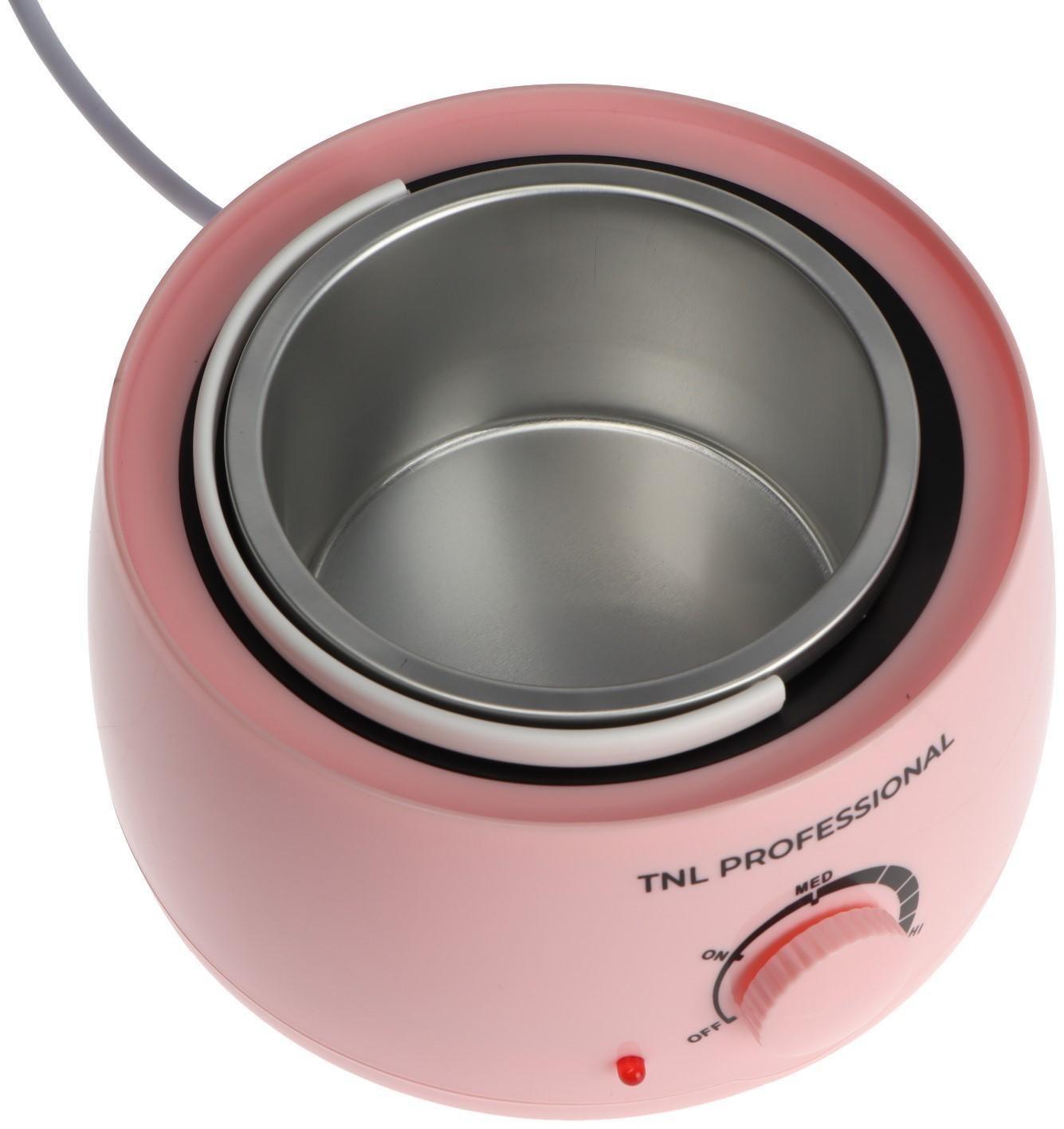 Воскоплав TNL wax 100, баночный 100 Вт, 400 мл, 35-100 ºС, розовый