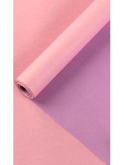 Бумага упаковочная крафт, двусторонняя, Розовый+Сиреневый, 0.72 х 10 м, 50 г/м²