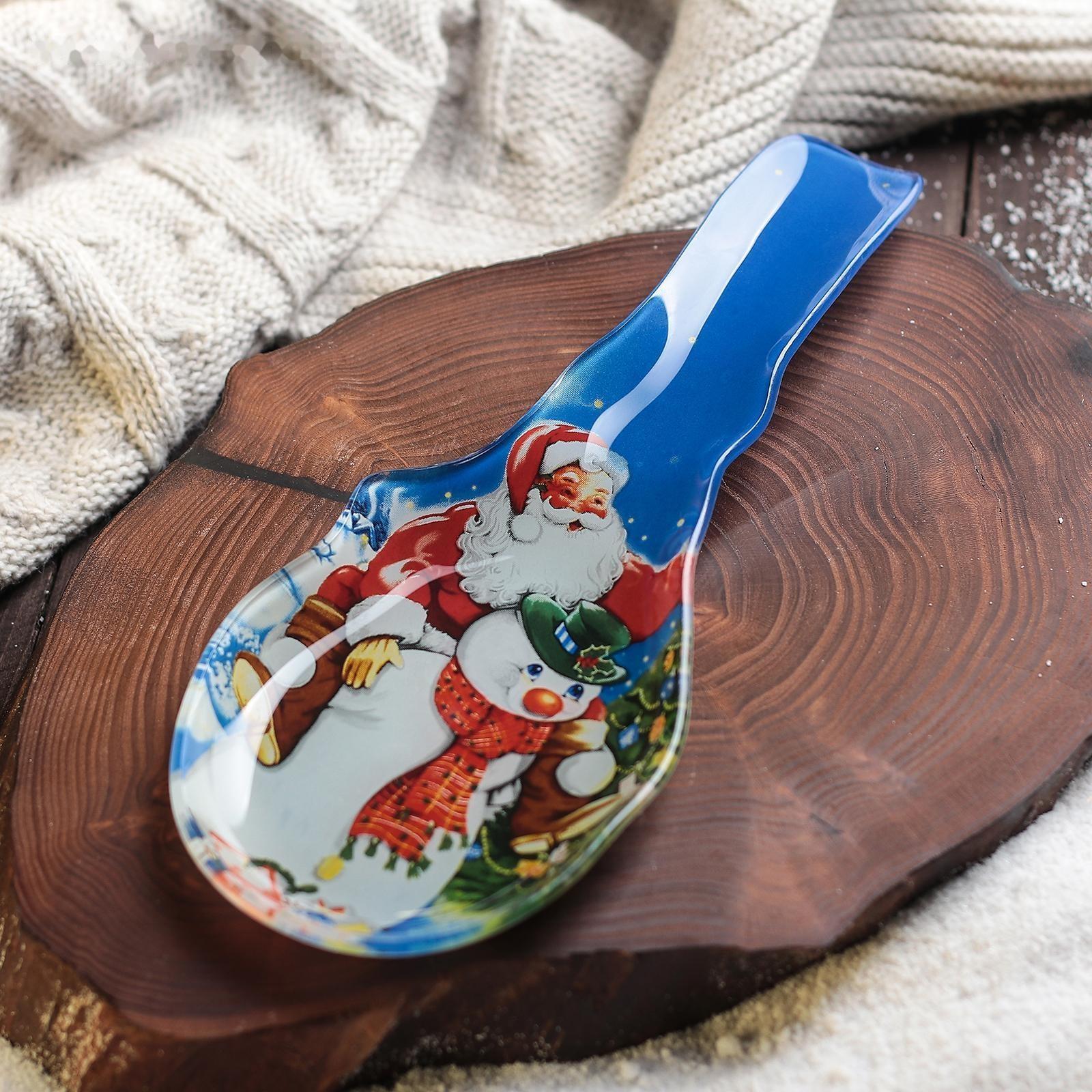 Подставка стеклянная под ложку Доляна «Волшебство», 24×10 см