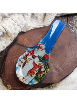 Подставка стеклянная под ложку Доляна «Волшебство», 24×10 см