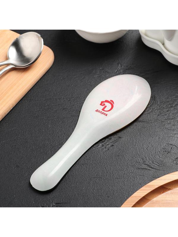 Подставка стеклянная под ложку Доляна «Хризантема», 21×7,5 см