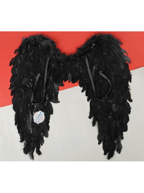 Крылья ангела, 60х57 см, цвет чёрный