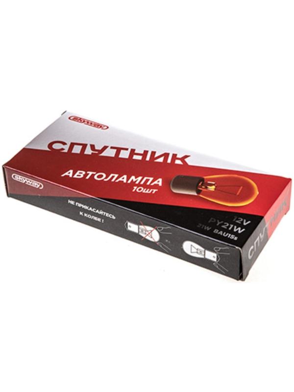 Лампа автомобильная Skyway, PY21W, 12 В, 21 Вт, cо смещенным цоколем BAU15s