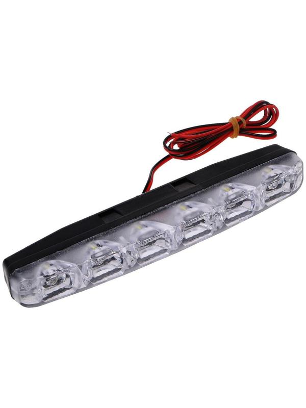 Дневные ходовые огни Skyway, 12 В, 6 диодов, 6 Вт, 155х35х20 мм, набор 2 шт