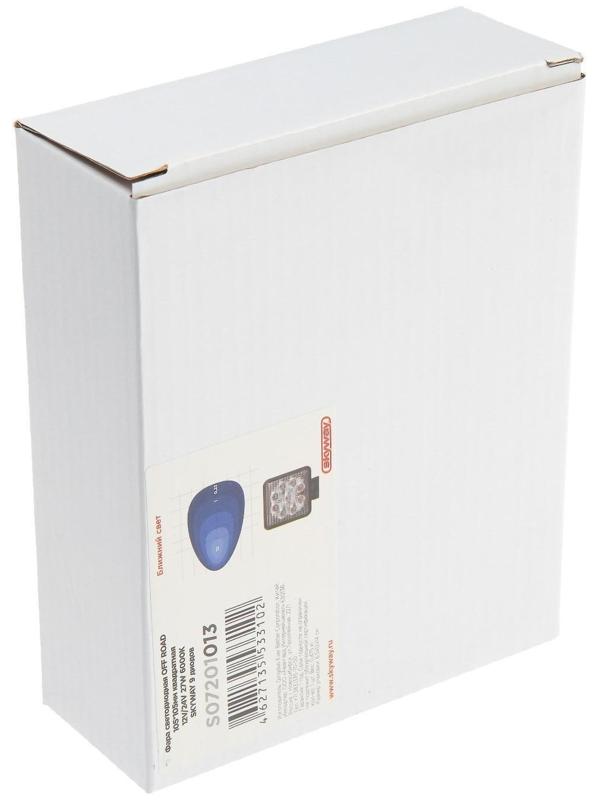 Фара светодиодная Skyway OFF ROAD 105 х 105 мм квадратная, 12/ 24 В, 27 Вт, 9 диодов