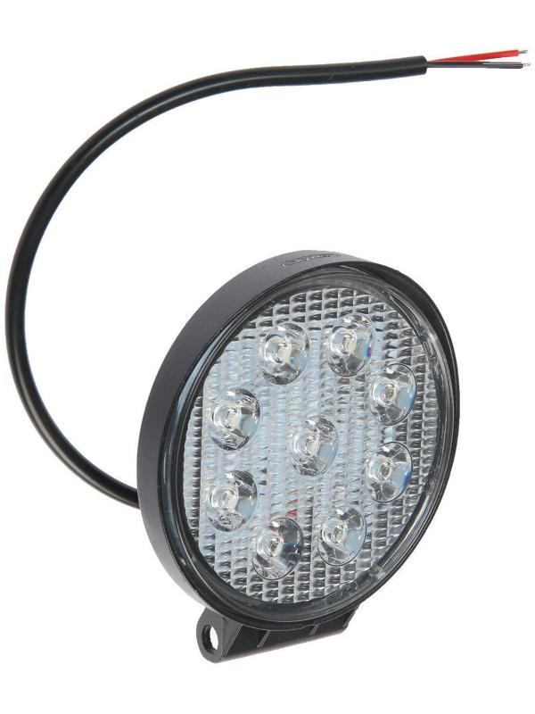 Фара светодиодная OFF ROAD 115 мм, круглая, 12В/24В, 27Вт, 6000K, Skyway, 9 диодов, Дальний свет S07201017