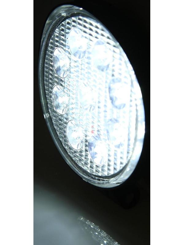 Фара светодиодная OFF ROAD 115 мм, круглая, 12В/24В, 27Вт, 6000K, Skyway, 9 диодов, Дальний свет S07201017