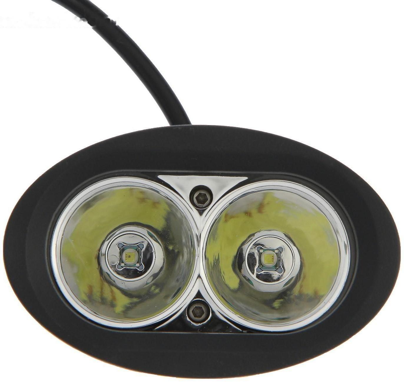 Фара светодиодная Skyway OFF ROAD, 95х60 мм, овальная, 12/24 В, 20 Вт, 2 диода