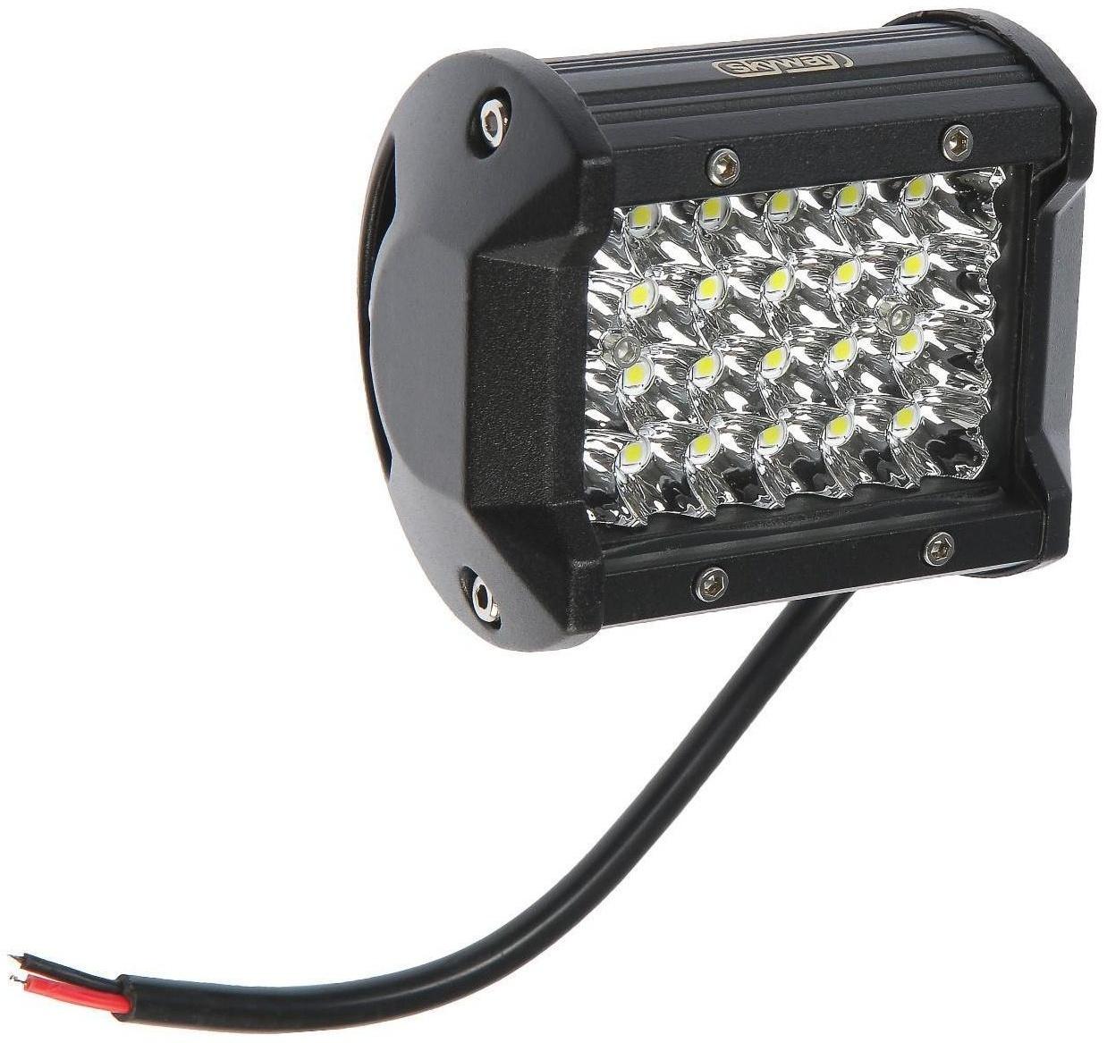 Фара светодиодная Skyway OFF ROAD 95 х 75 мм прямоугольная, 12/24 В, 72 Вт, Skyway 24 диода