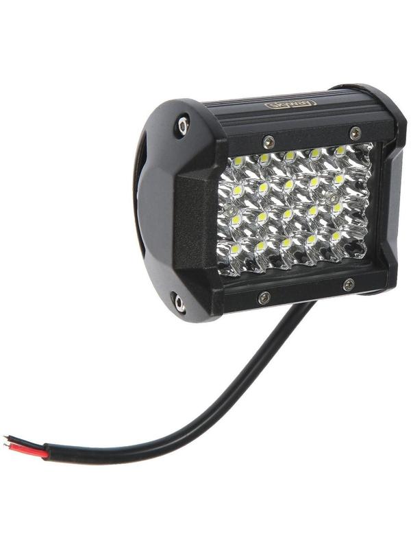 Фара светодиодная Skyway OFF ROAD 95 х 75 мм прямоугольная, 12/24 В, 72 Вт, Skyway 24 диода