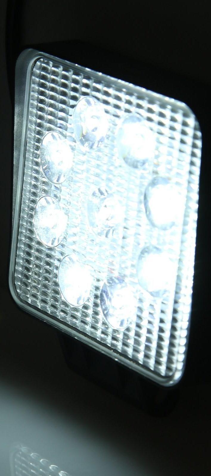 Фара светодиодная OFF ROAD 105 х 105 мм квадратная, 12/ 24 В, 27 Вт, Skyway, 9 диодов