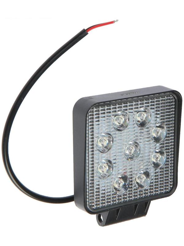 Фара светодиодная OFF ROAD 105 х 105 мм квадратная, 12/ 24 В, 27 Вт, Skyway, 9 диодов