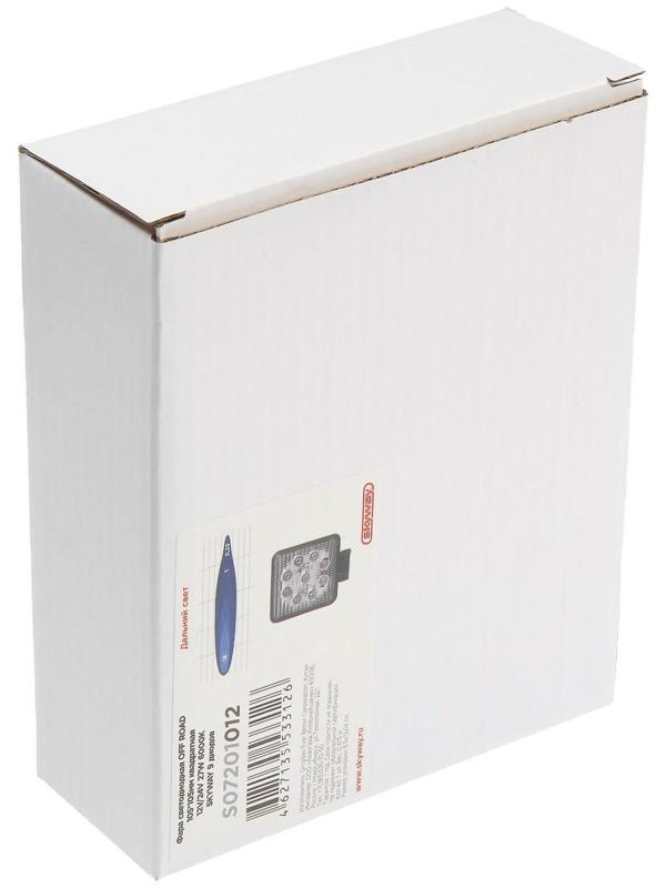 Фара светодиодная OFF ROAD 105 х 105 мм квадратная, 12/ 24 В, 27 Вт, Skyway, 9 диодов