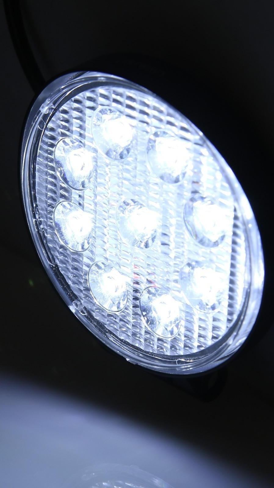 Фара светодиодная Skyway OFF ROAD 115 мм, круглая, 12/ 24 В, 27 Вт, 6000K, 9 диодов