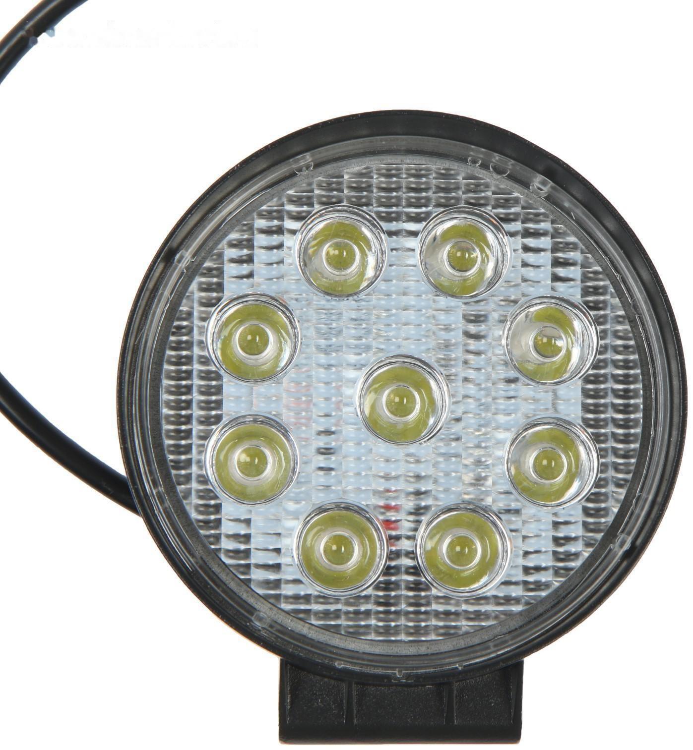 Фара светодиодная Skyway OFF ROAD 115 мм, круглая, 12/ 24 В, 27 Вт, 6000K, 9 диодов