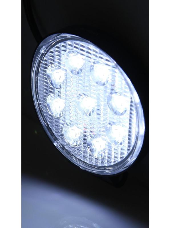 Фара светодиодная Skyway OFF ROAD 115 мм, круглая, 12/ 24 В, 27 Вт, 6000K, 9 диодов