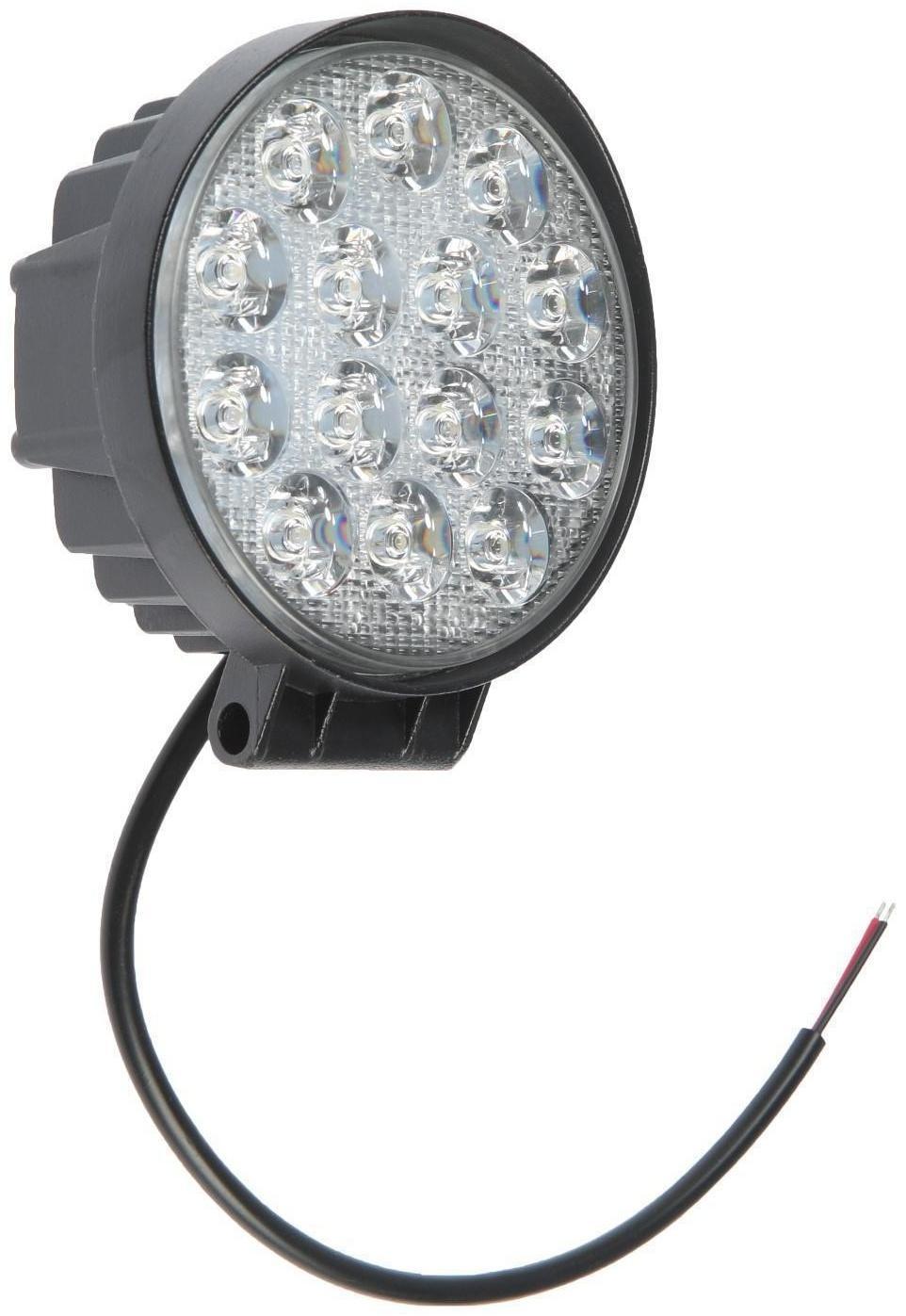 Фара светодиодная Skyway OFF ROAD 115 мм, 12/ 24 В, 42 Вт, 6000 K, 14 диодов