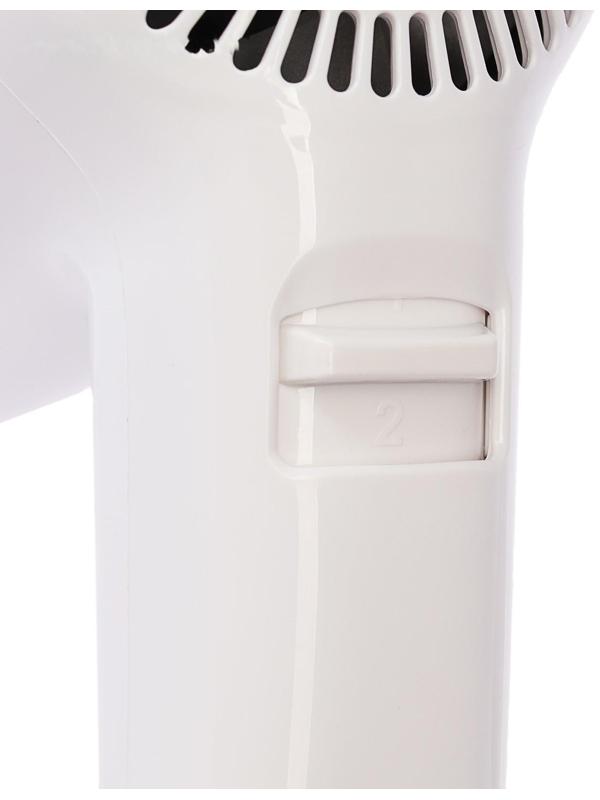 Фен Luazon LGE-006, 1600 Вт, настенный, 2 скорости, крепление, белый