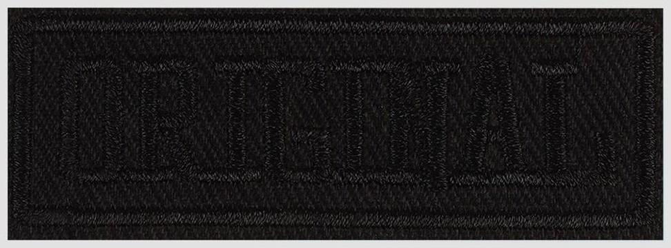 Термоаппликация «Original», 7 × 2,5 см, цвет чёрный