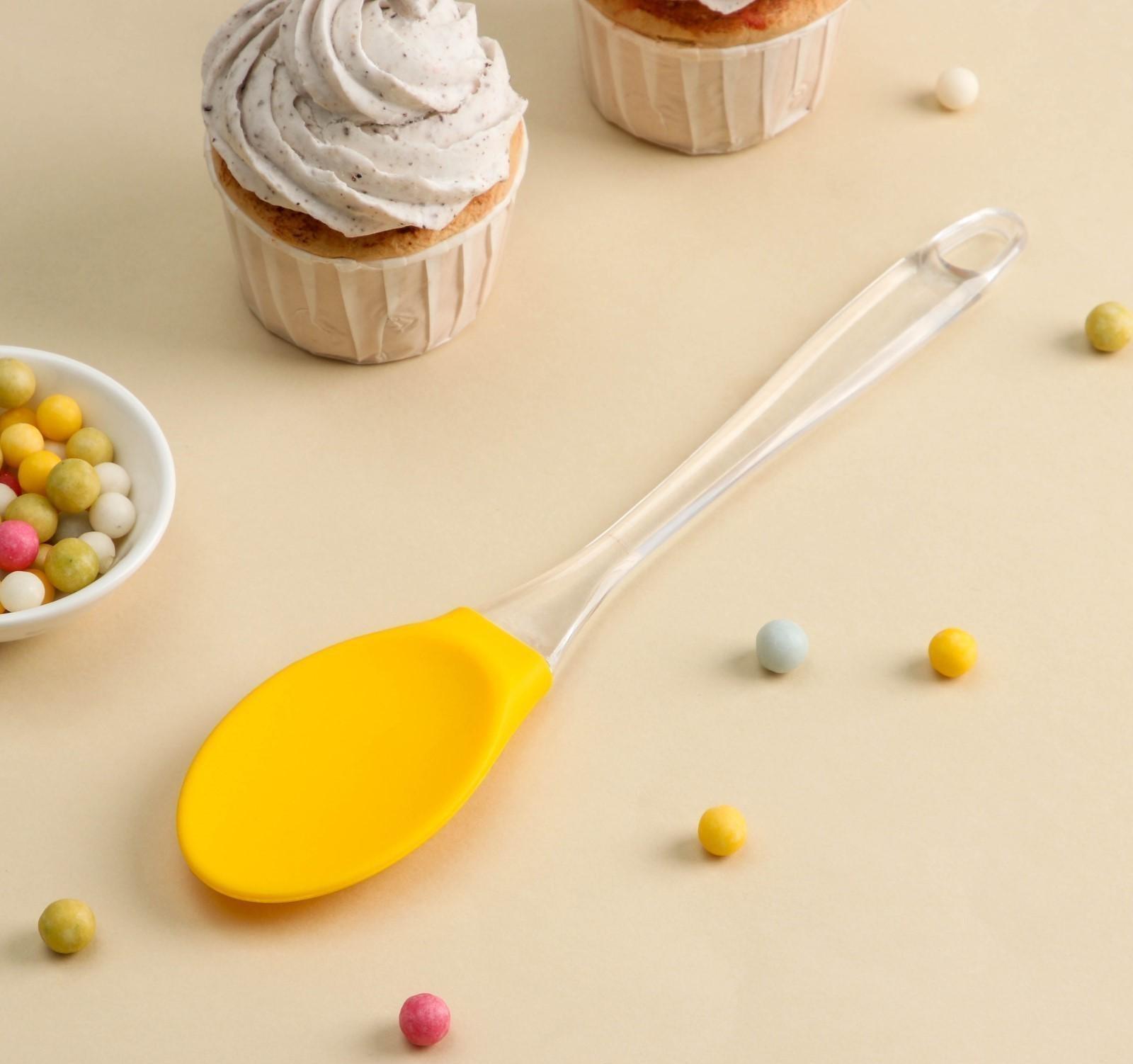 Ложка гарнирная Доляна «Лёд», 25 см, цвет МИКС