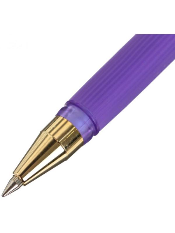 Ручка шариковая MunHwa MC Gold LE, узел 0.5 мм, чернила синие, резиновый упор, корпус микс