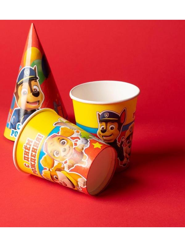 Бумажная посуда «С Днем Рождения!», набор на 6 персон,