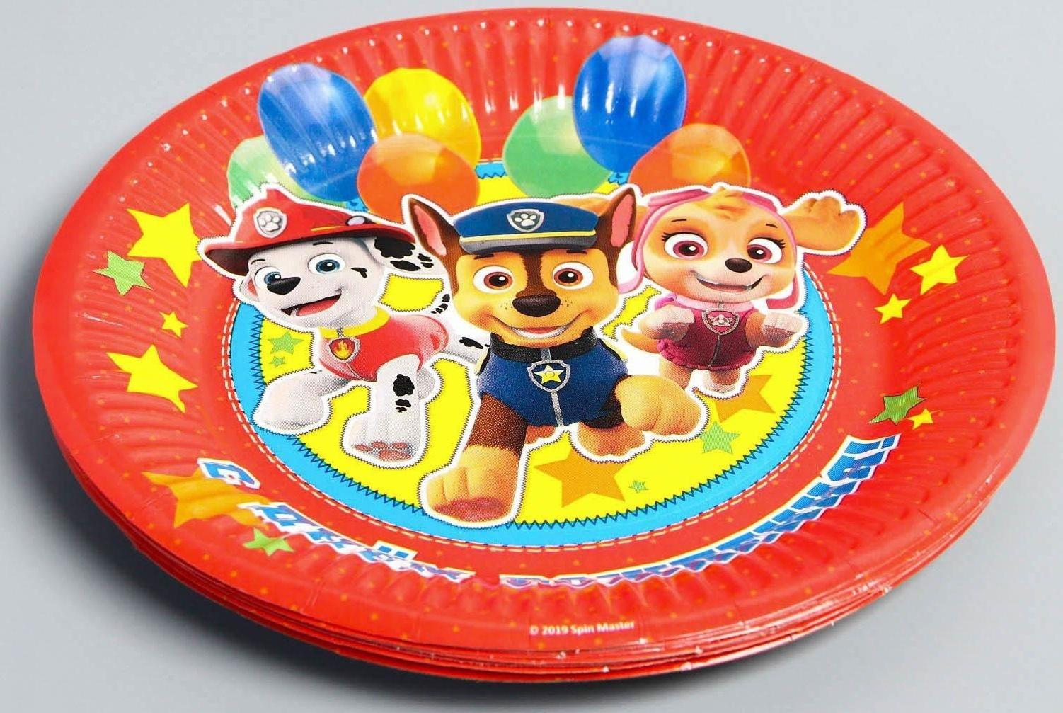 Щенячий патруль. Тарелка бумажная 