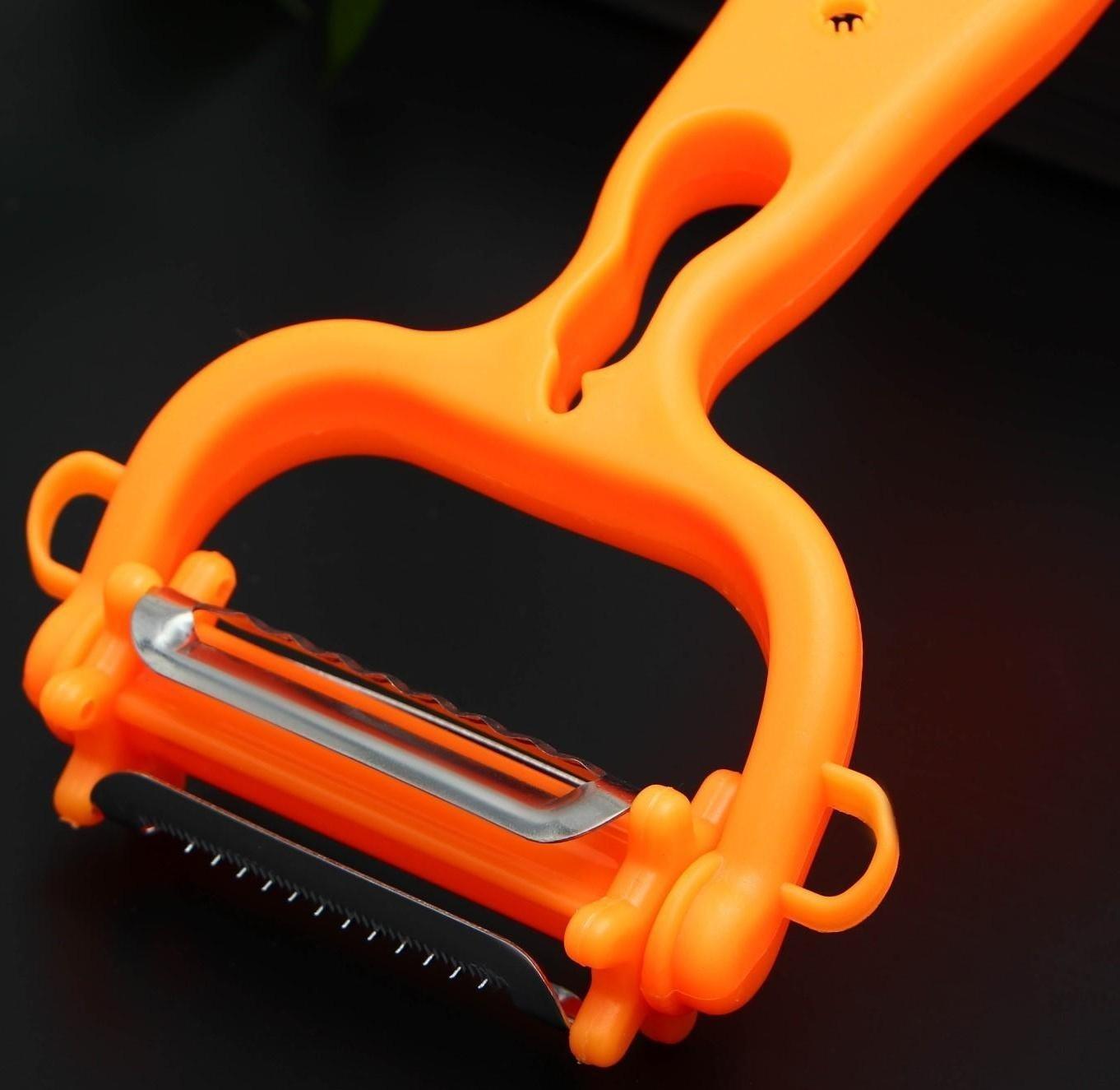 Овощечистка универсальная Доляна 6 в 1, 20×10 см, цвет МИКС