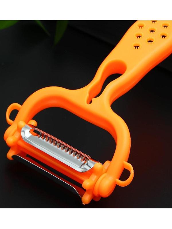 Овощечистка универсальная Доляна 6 в 1, 20×10 см, цвет МИКС